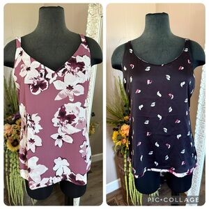 Chico’s • Reversible Floral Sleeveless Blouse